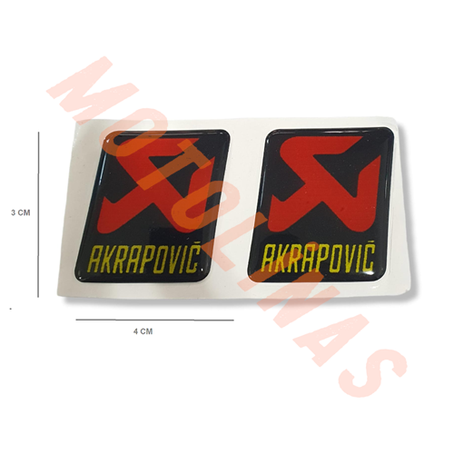 DAMLA STİCKER AKRAPOVİC KARE 2 li - UNİVERSAL