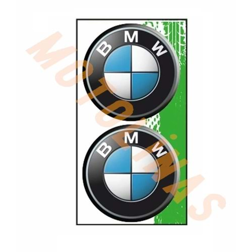 DAMLA STİCKER 2 li [7X7 cm] BMW DAMLA SİLİKON ETİKET