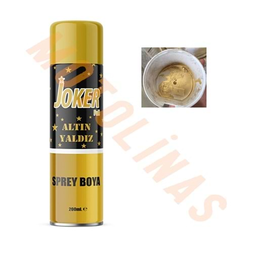 SPREY BOYA PARLAK GOLD SARI RENK ÖZEL 200 ML