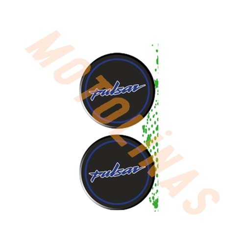 DAMLA STİCKER MAVİ/SİYAH 2 li set 3.5 cm BAJAJ PULSAR