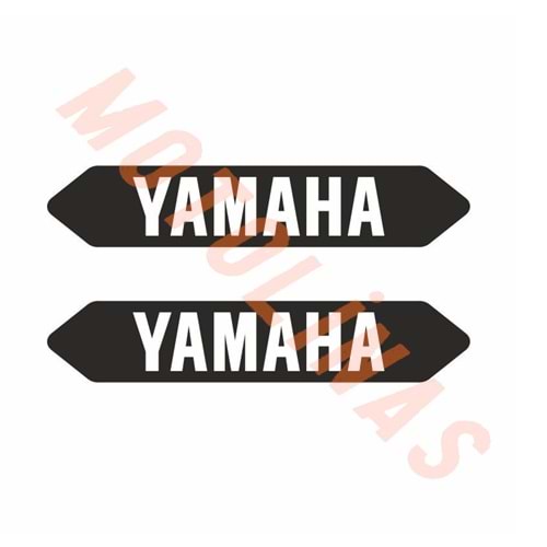 YAMAHA UYUMLU 7,5cm X 1,5 cm ÖZEL LOGO DAMLA STICKER 2 li