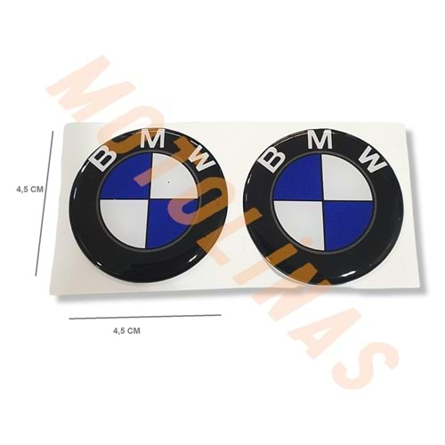 DAMLA STİCKER 2 li [5X5cm] BMW DAMLA SİLİKON ETİKET