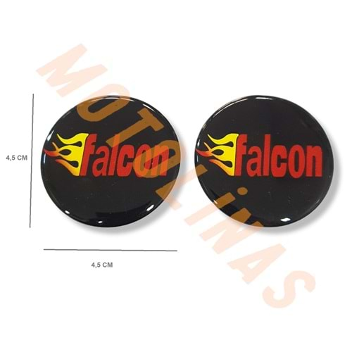 DAMLA STİCKER 2 li [4,5X4,5 cm] FALCON DAMLA SİLİKON ETİKET