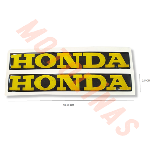 DAMLA STİCKER HONDA SARI 2 li - UNİVERSAL