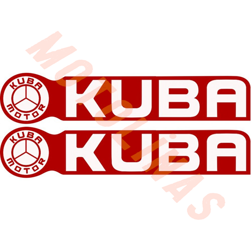 KUBA 2li STİCKER KIRMIZI 15x3cm - UNİVERSAL