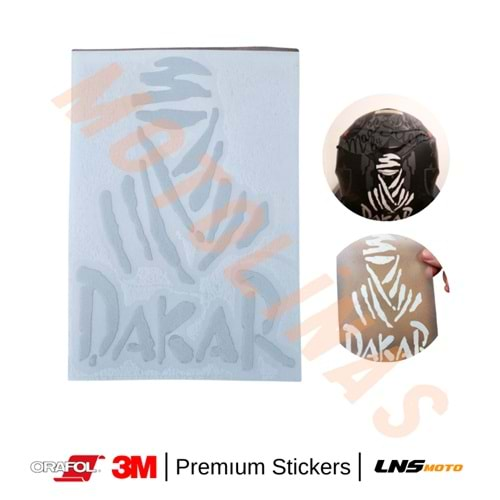 DAKAR ETİKETİ BEYAZ [REFLEKTİF] 3M STİCKER- UNİVERSAL