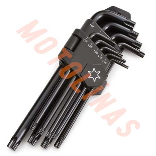 YILDIZ ALYAN TAKIMI [SİYAH] tork A KALİTE 9 PARÇA 9mm - UNİVERSAL