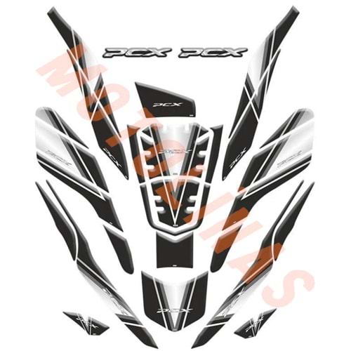 TANK PAD FULL SET 29 PARÇA NO4 - HONDA PCX 2021-2024