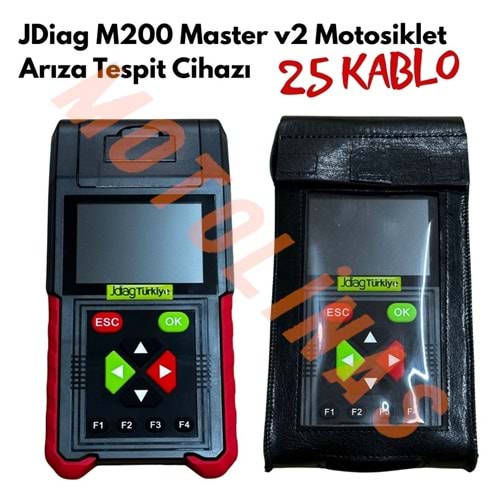 JDİAG M200 MASTER V2 MOTOSİKLET ARIZA TESPİT CİHAZI FULL SET 25 KABLO