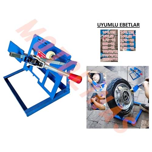 MOTOSİKLET SCOOTER LASTİK SÖKME MAKİNASI 10-12 JANT - UNİVERSAL