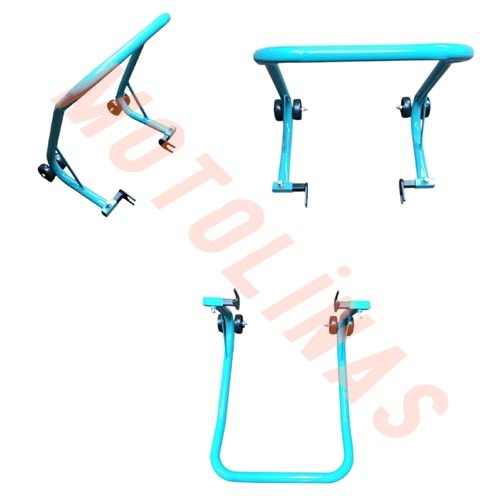 MOTOSİKLET KALDIRMA SEHPASI (32-2 mm BORU KALINLIĞI) TURKUAZ - UNİVERSAL