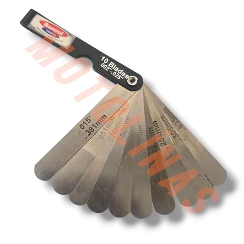 SENTİL ANAHTARI [10 lu ] SET PROFESYONEL - SERVİS EKİPMAN