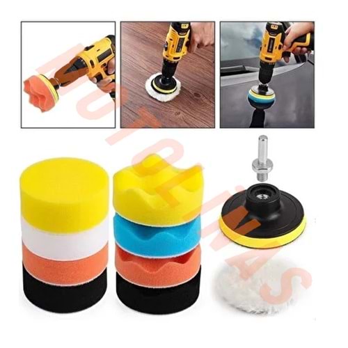 PASTA CİLA SETİ MOTOSİKLET 11 PARÇA - BAKIM