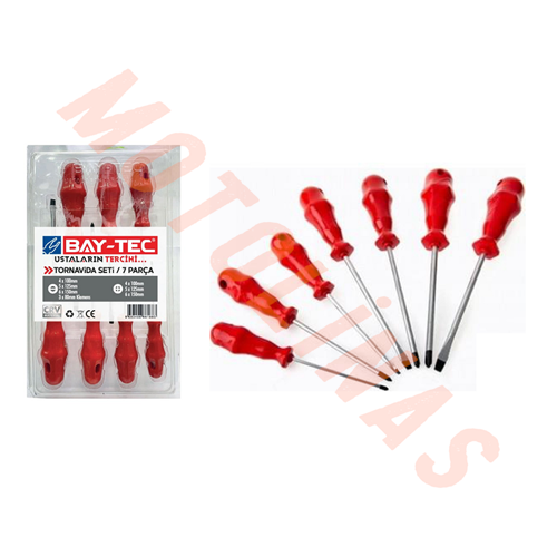 BAYTEC TORNAVİDA SETİ 7 PARÇA PROFESYONEL
