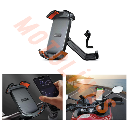 TELEFON TUTUCU [MOTOSİKLET] [AYNA ALTI BAĞLANTILI] DÖRT KÖŞE TUTUŞ - UNİVERSAL