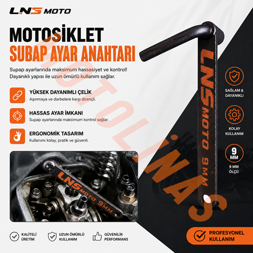 SUBAP AYAR ANAHTARI [9mm] LNSMOTO - MOTOSİKLET