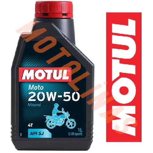 MOTUL YAĞ - [20W50] [MİNAREL] 4T - 1 LİTRE