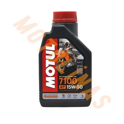 MOTUL YAĞ - 7100 [15W50] [YARI SENTETİK] 4T - 1 LİTRE