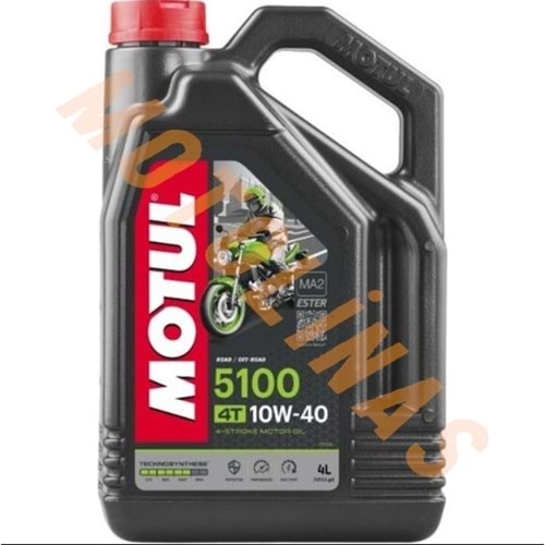 MOTUL YAĞ - 5100 [10W40] YARI SENTETİK] 4T - 4 LİTRE