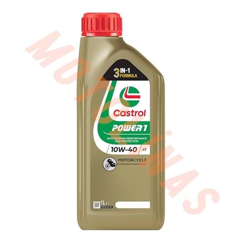 CASTROL POWER1 10W40 4T 1 Lt 4 ZAMANLI MOTOSİKLET YAĞI