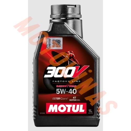MOTUL YAĞ - [5W40] 300V FACTORY LİNE ROAD - 1 LİTRE MOTOSİKLET YAĞI