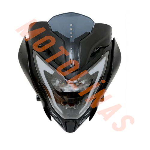 ÖN FAR - ÖN GRENAJ - SİPERLİK CAMI KOMPLE [LEDLİ] - BAJAJ PULSAR NS200, NS150 NS160, NS125