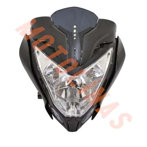 ÖN FAR - ÖN GRENAJ - SİPERLİK CAMI KOMPLE - BAJAJ PULSAR NS200, NS150 NS160, NS125
