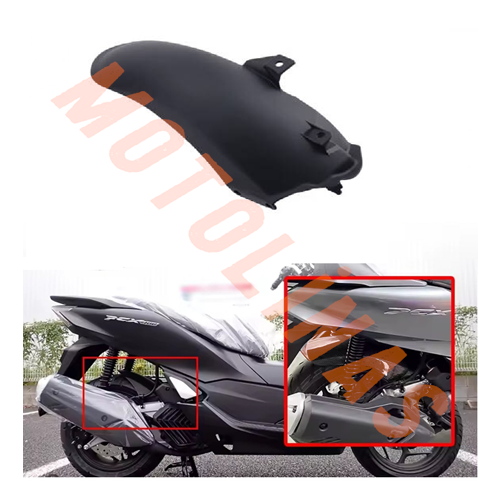 ARKA İÇ ÇAMURLUK UZUN [DÜZ SİYAH] - PCX 2021-2024 UYUMLU