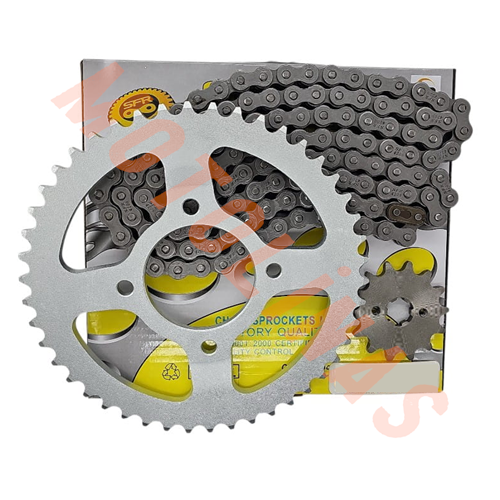 ÖN - ARKA DİŞLİ SET [14T/46T ) [420-H] / 126 BAKLA - TVS RAIDER, RAİDER