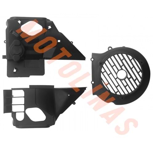 SİLİNDİR SOĞUTMA PLASTİĞİ VE FAN KAPAĞI TAKIM - SCOOTER 125 150